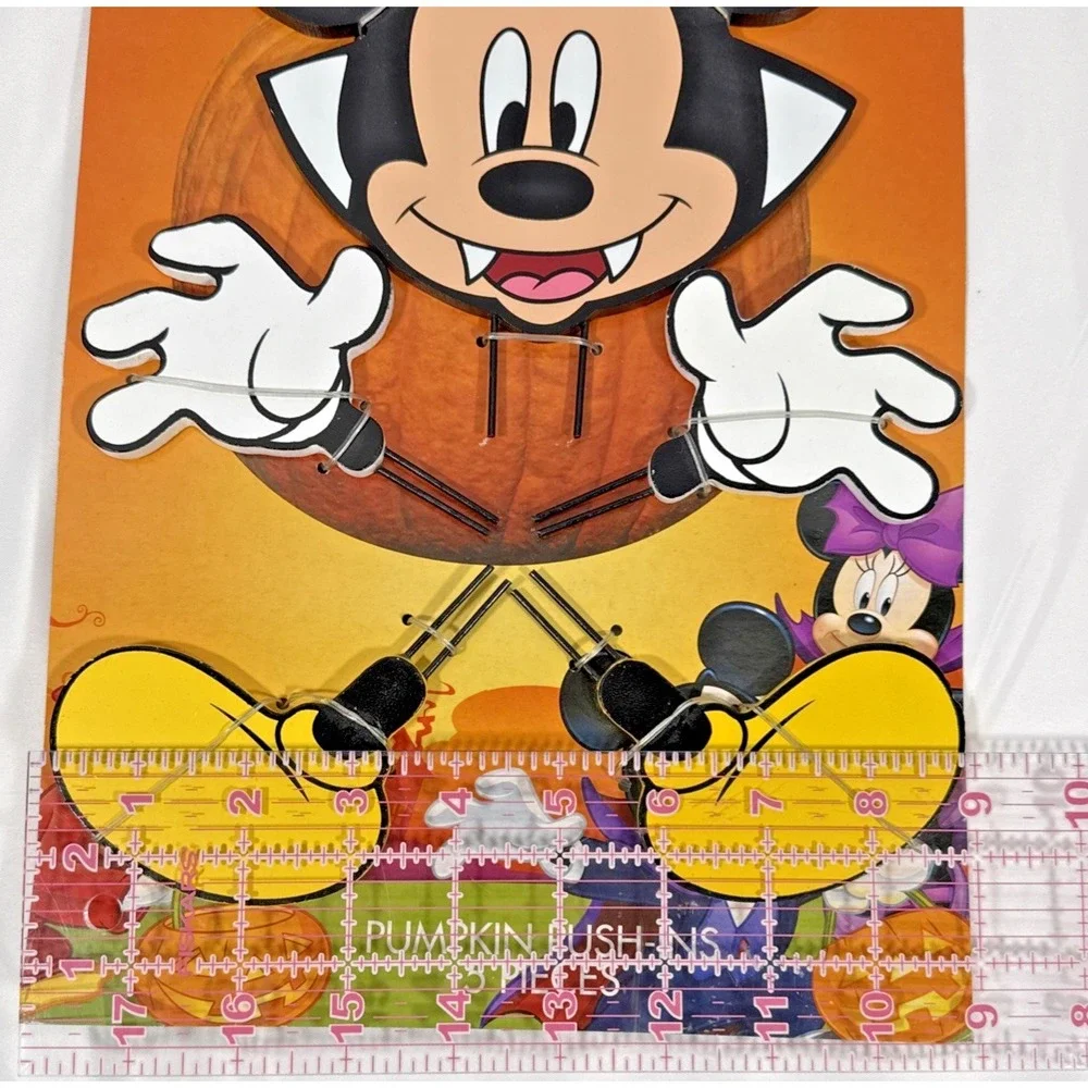 Disney Mickey Mouse Pumpkin Push-Ins Kids Orange Vampire Halloween 5pc Kit